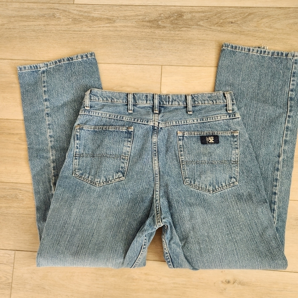 Wrangler 20Xtreme Low Rise Boot Cut Jeans Mens Size 35x32 Medium Wash Denim - Picture 7 of 8